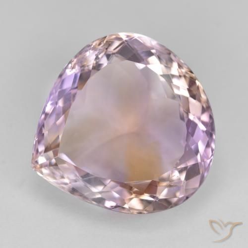 13.86ct 자연스러운 바이컬러 아메트린, 배 모양, VS