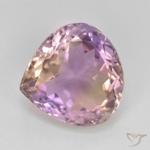 10.23ct 자연스러운 바이컬러 아메트린, 배 모양, VVS-VS
