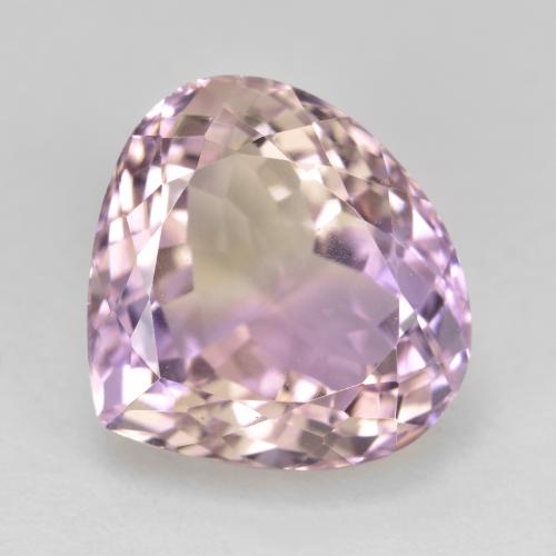 8.90캐럿 천연 바이컬러 아메트린, 배 모양, 14×13.2 mm, VVS-VS