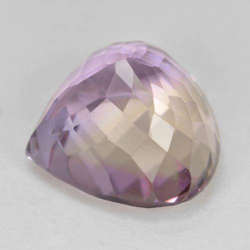 8.90캐럿 천연 바이컬러 아메트린, 배 모양, 14×13.2 mm, VVS-VS