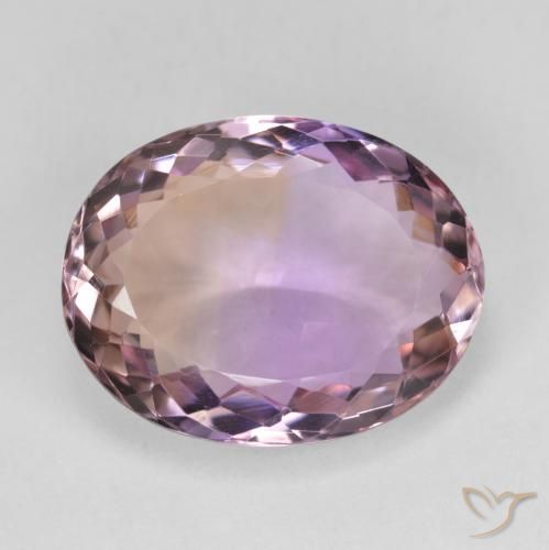 10.95ct 자연스러운 바이컬러 아메트린, 타원형, VVS