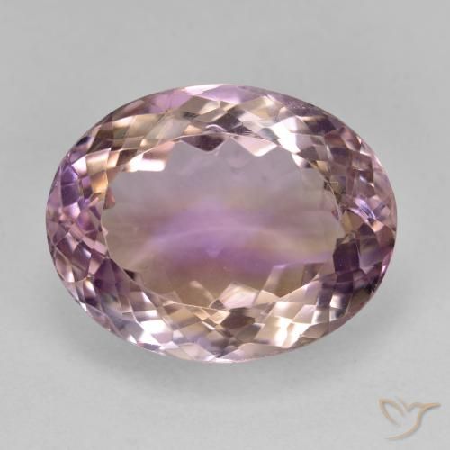 17.65ct 자연스러운 바이컬러 아메트린, 타원형, VVS
