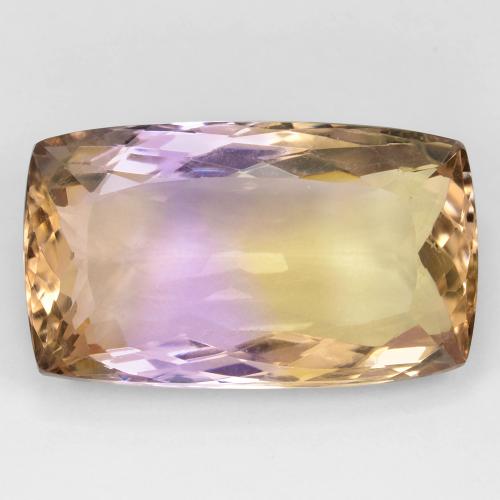 27.06캐럿 천연 바이컬러 아메트린, 쿠션 컷, VS