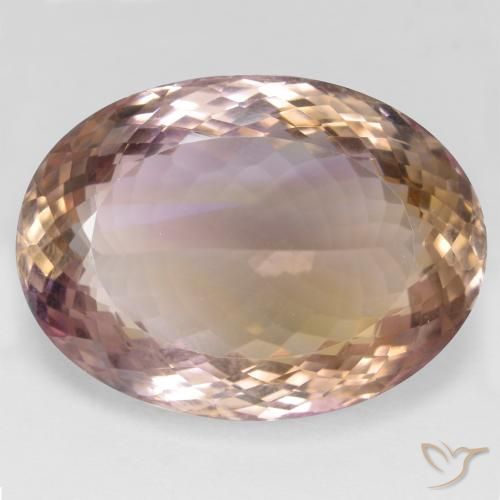 49.30ct 자연스러운 바이컬러 아메트린, 타원형, VVS