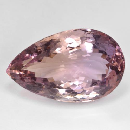 58.34캐럿 천연 바이컬러 아메트린, 배 모양, 33×20.4 mm, VVS-VS