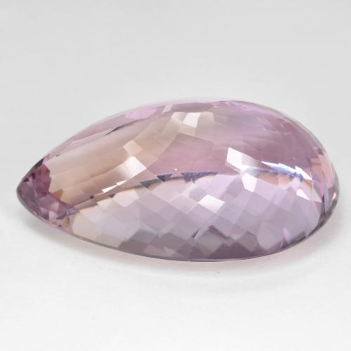 58.34캐럿 천연 바이컬러 아메트린, 배 모양, 33×20.4 mm, VVS-VS