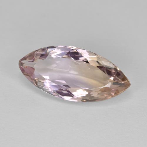 4.76캐럿 천연 바이컬러 아메트린, 마퀴즈, 17.7×8.2 mm, VVS