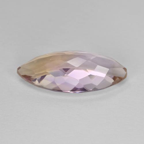 4.76캐럿 천연 바이컬러 아메트린, 마퀴즈, 17.7×8.2 mm, VVS
