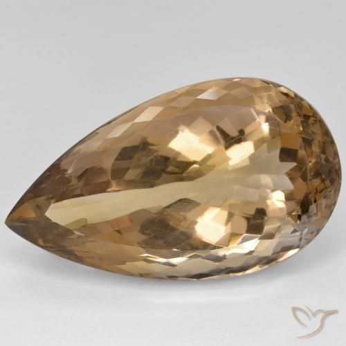 39.74ct 자연스러운 바이컬러 아메트린, 배 모양, VVS