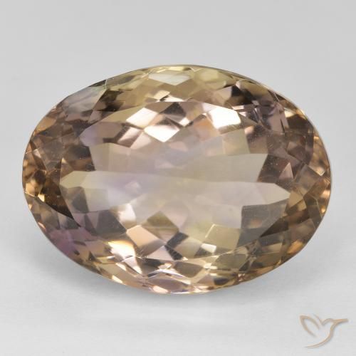 20.00ct 자연스러운 바이컬러 아메트린, 타원형, VS