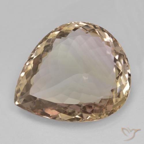 23.48ct 자연스러운 바이컬러 아메트린, 배 모양, VVS-VS
