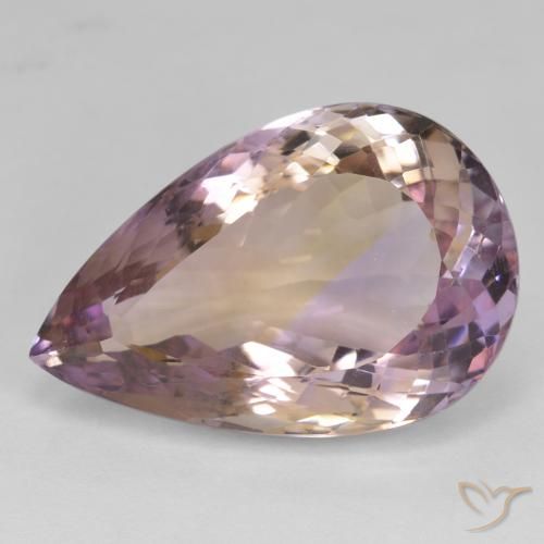 23.89ct 자연스러운 바이컬러 아메트린, 배 모양, VS