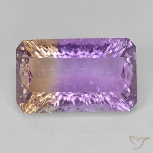 9.72캐럿 2색 아메트린, 브라질산 16.4 x 10.1mm 옥타곤 오목 컷, Photo A