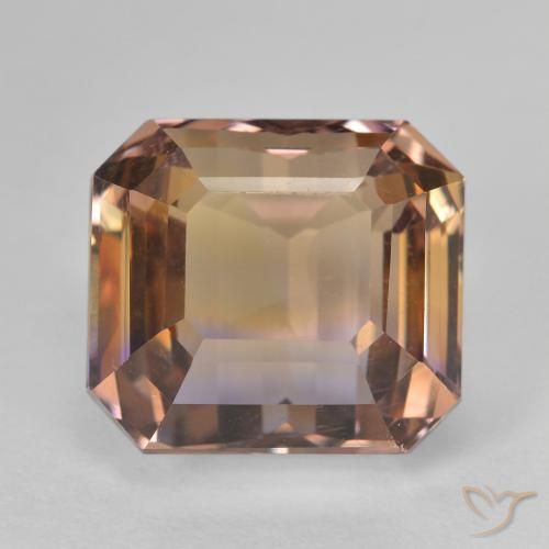 10.38ct 자연스러운 바이컬러 아메트린, 에메랄드 컷, VVS-VS