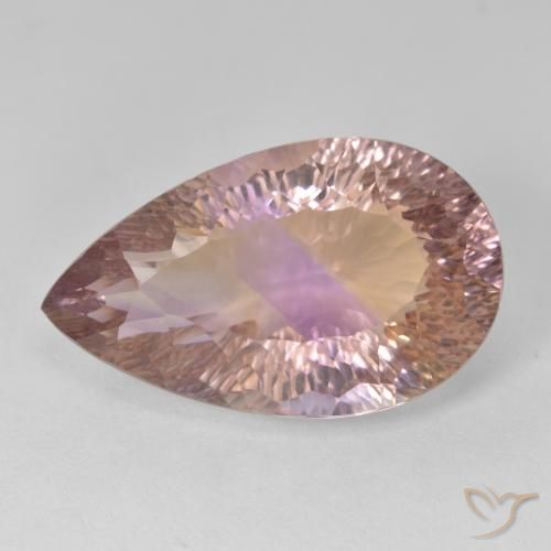 12.63ct 자연스러운 바이컬러 아메트린, 배 모양, VVS