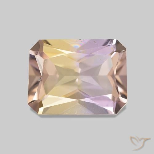 1.66ct 바이컬러 아메트린, 에메랄드 컷, VVS-VS