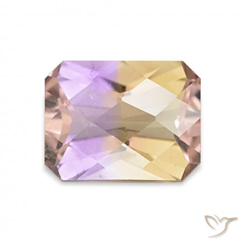 2.06ct 바이컬러 아메트린, 에메랄드 컷, VS