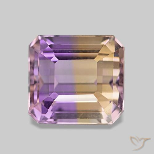 3.42ct 바이컬러 아메트린, 에메랄드 컷, VVS-VS