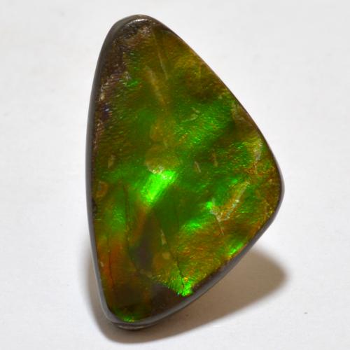 7.10캐럿 천연 멀티컬러 암몰라이트, 멋진 모양, 20.5×13 mm, 불투명체