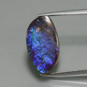 4.88캐럿 천연 다색 암몰라이트, 멋진 모양, 불투명체