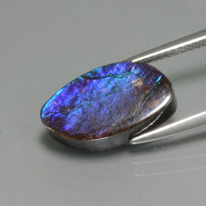 4.88캐럿 천연 다색 암몰라이트, 멋진 모양, 불투명체