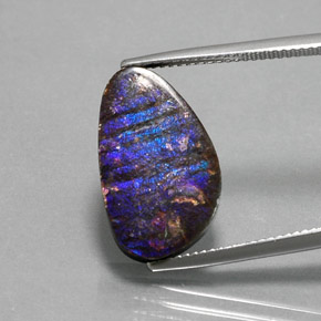 7.74캐럿 천연 다색 암몰라이트, 멋진 모양, 불투명체