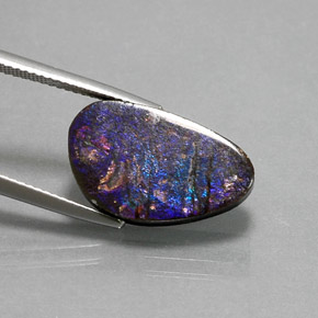 7.74캐럿 천연 다색 암몰라이트, 멋진 모양, 불투명체