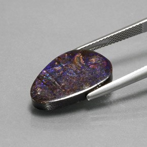 7.74캐럿 천연 다색 암몰라이트, 멋진 모양, 불투명체