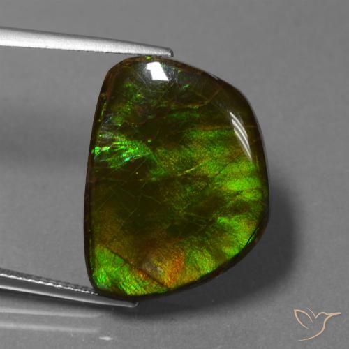 17.11ct 자연스러운 다색 암몰라이트, 팬시한, 불투명체