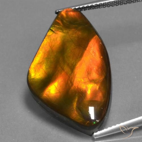 17.24ct 자연스러운 다색 암몰라이트, 팬시한, 불투명체