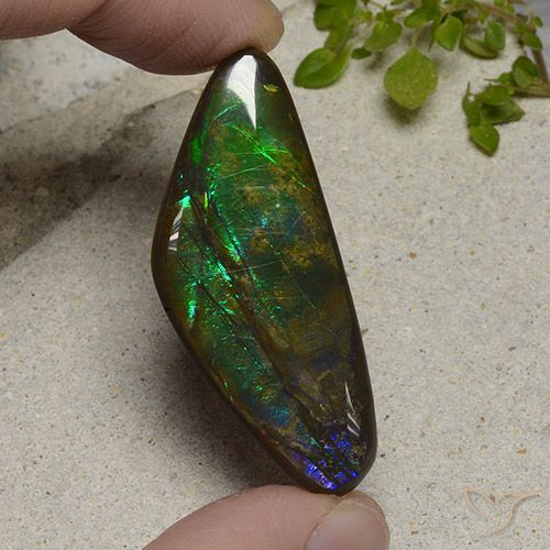 22.28ct 자연스러운 다색 암몰라이트, 팬시한, 불투명체