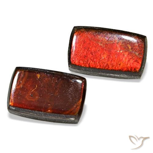 3.16캐럿 천연 멀티컬러 암몰라이트 보석, 바게트, 8.4×5 mm, 불투명체