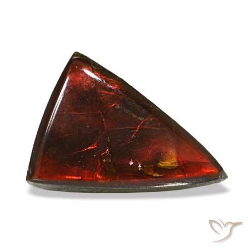 3.12캐럿 천연 멀티컬러 암몰라이트, 트릴리언, 12.4×8.8 mm, 투명한
