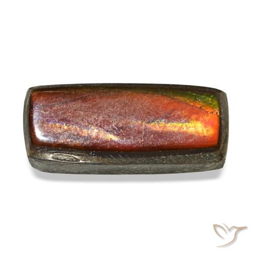 1.44ct 멀티컬러 암몰라이트, 바게트, 불투명체