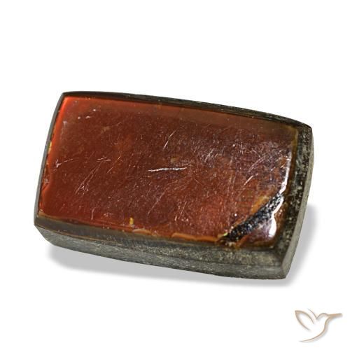 3.40캐럿 천연 멀티컬러 암몰라이트, 바게트, 11.6×7.1 mm, 불투명체