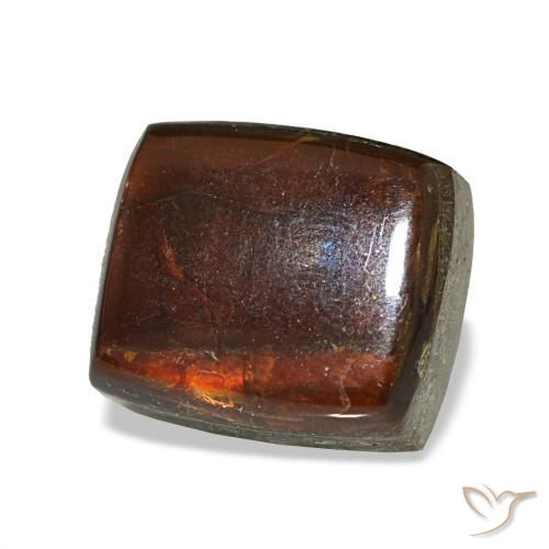 2.43캐럿 천연 멀티컬러 암몰라이트, 바게트, 8.1×7.1 mm, 불투명체