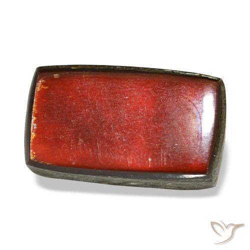 3.44캐럿 천연 멀티컬러 암몰라이트, 바게트, 12×7 mm, 불투명체