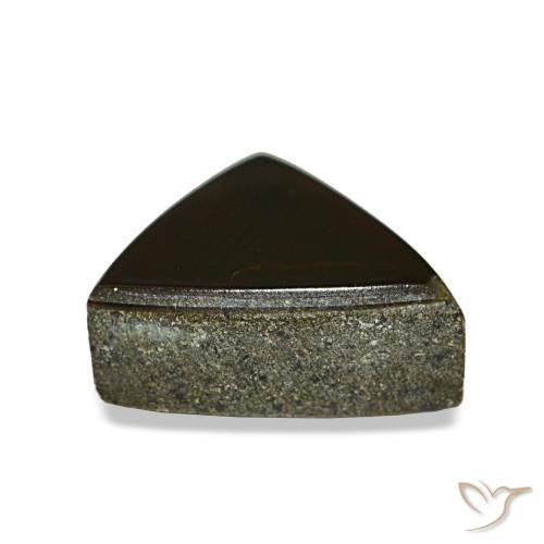 1.53캐럿 천연 멀티컬러 암몰라이트, 트릴리언, 8.6×7.3 mm, 불투명체