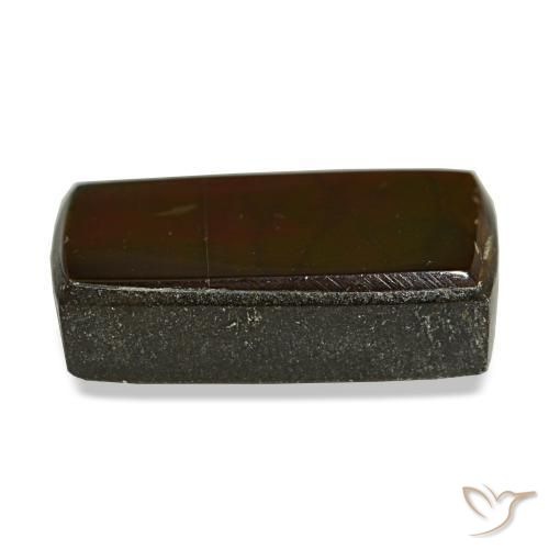 3.78캐럿 천연 멀티컬러 암몰라이트, 바게트, 12.4×7.1 mm, 불투명체