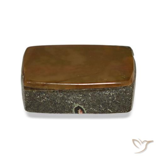 4.63캐럿 천연 멀티컬러 암몰라이트, 바게트, 11.6×8.8 mm, 불투명체