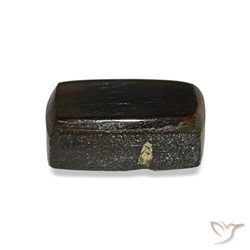 1.43캐럿 천연 멀티컬러 암몰라이트, 바게트, 7.9×5.1 mm, 불투명체