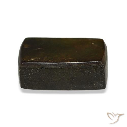 2.96캐럿 천연 멀티컬러 암몰라이트, 바게트, 10×6.8 mm, 불투명체