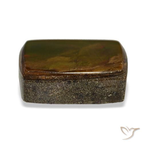 2.58캐럿 천연 멀티컬러 암몰라이트, 바게트, 9.4×6.9 mm, 불투명체