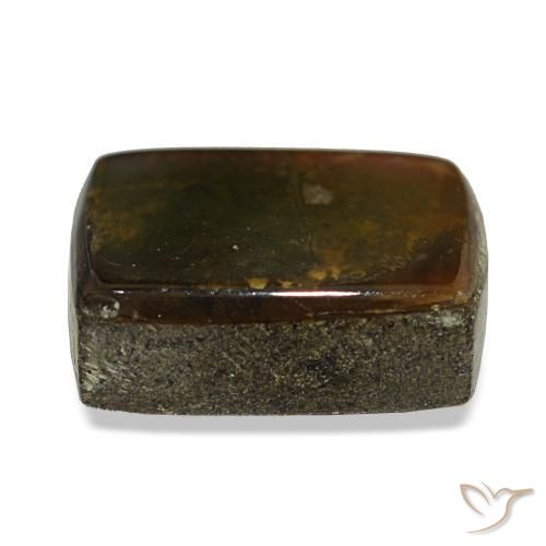 2.38캐럿 천연 멀티컬러 암몰라이트, 바게트, 9×7.1 mm, 불투명체