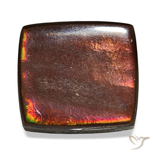 11.22ct 멀티컬러 암몰라이트, 바게트, 불투명체