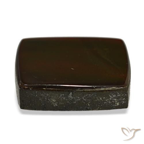 11.22캐럿 천연 멀티컬러 암몰라이트, 바게트, 15.5×14.3 mm, 불투명체