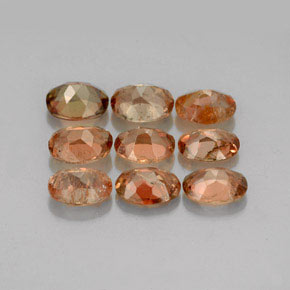 캐럿 천연 멀티컬러 안달루사이트 보석, 타원형 컷, 5.2×4.1 mm, VVS-VS