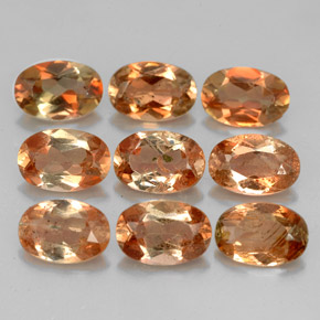 캐럿 천연 멀티컬러 안달루사이트 보석, 타원형 컷, 5.9×4 mm, VVS-VS