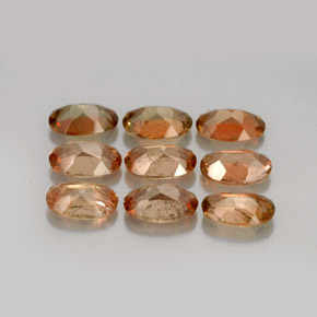 캐럿 천연 멀티컬러 안달루사이트 보석, 타원형 컷, 5.9×4 mm, VVS-VS