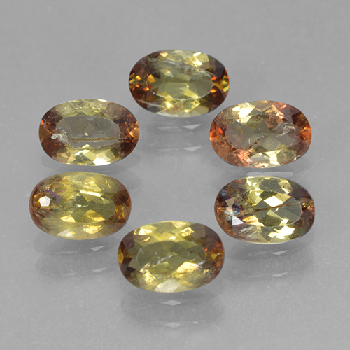 2.69캐럿 천연 멀티컬러 안달루사이트 보석, 타원형 컷, 6.1×4.1 mm, VS-SI
